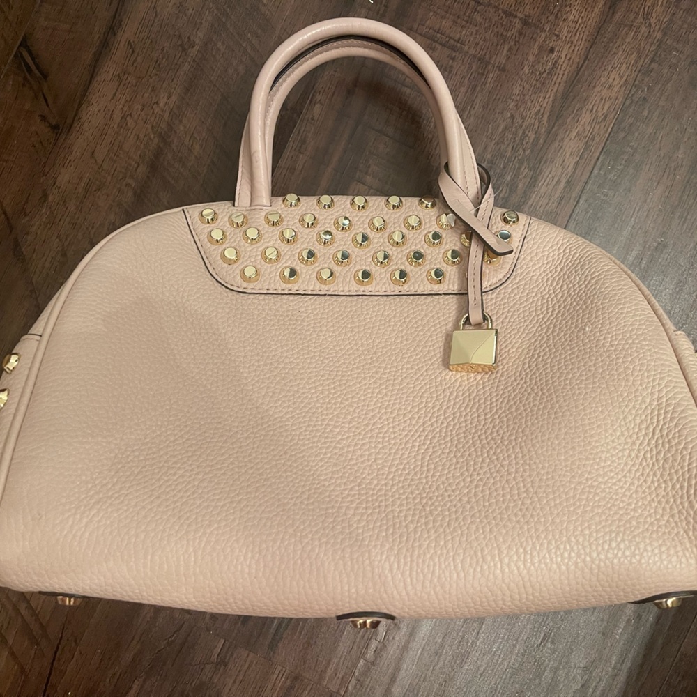 NEW Michael Kors Bowling Satchel Leather